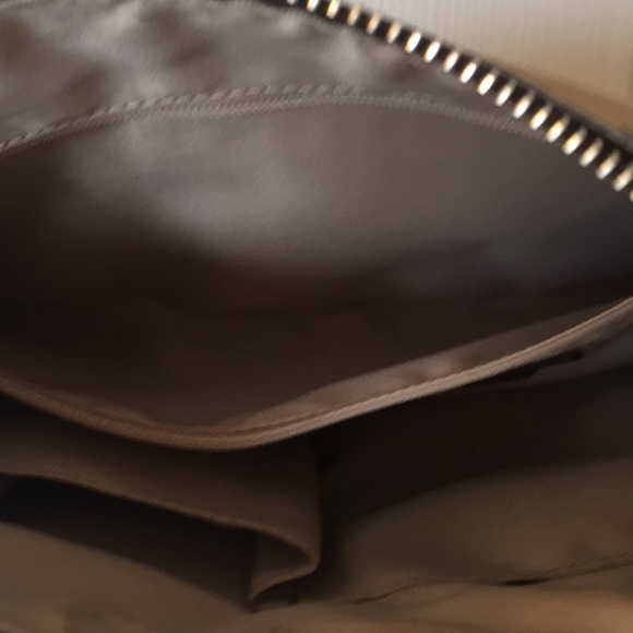 Coach Crossbody- Tan with brown trim - Picture 5 of 6